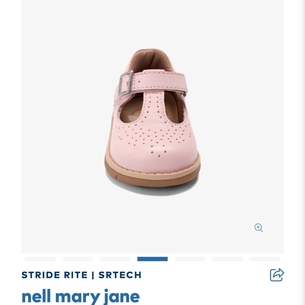 Stride Rite Pink Mary Jane Kids Dress Shoes